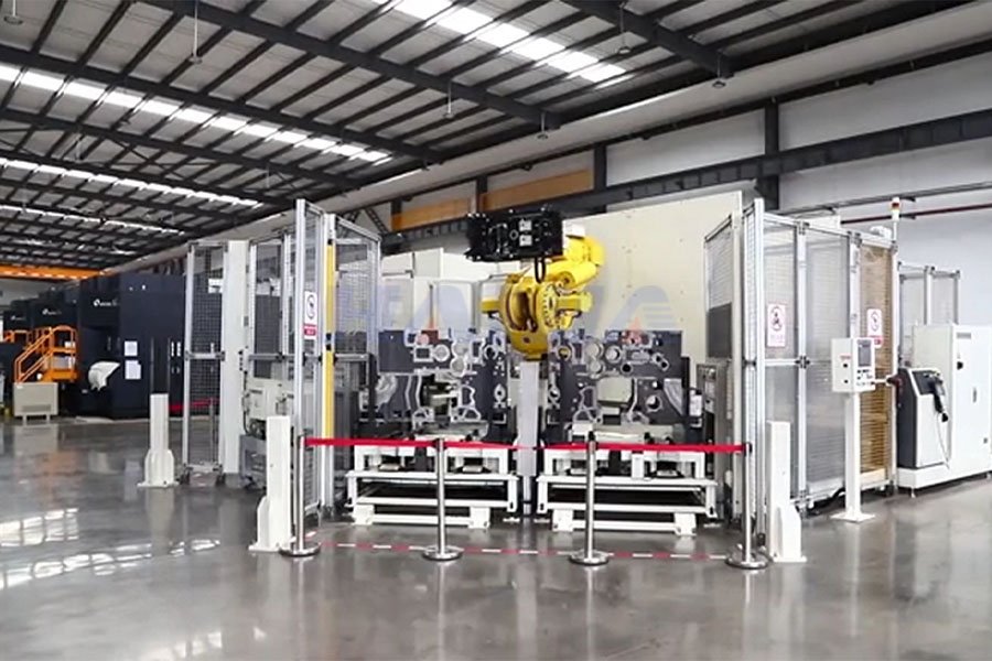 紡機關鍵部件FMS柔性加工生產線